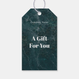 Dunkles Teal-Ozean-Thema Geschenkanhänger