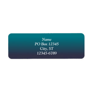 Dunkles Teal und Navy Blau Ombre