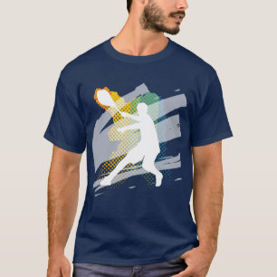 Dunkles Tennis-T-Shirt T-Shirt