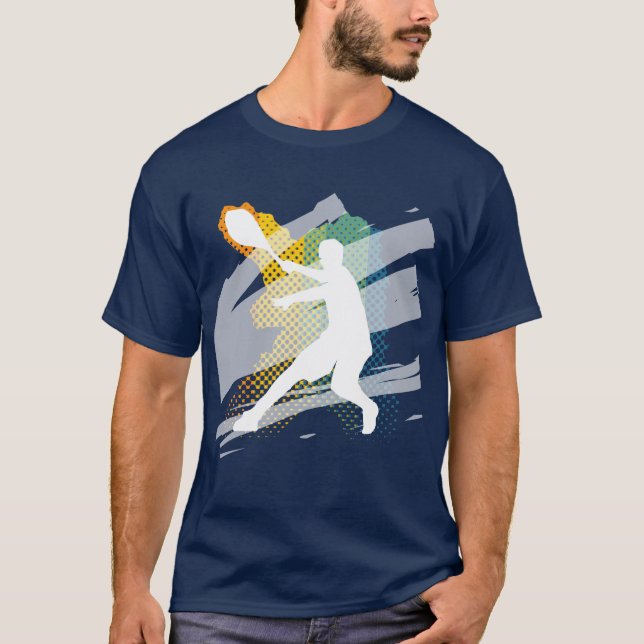 Dunkles Tennis-T-Shirt T-Shirt (Vorderseite)