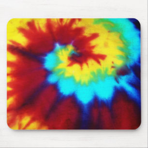 Dunkles Tie-Dye-Design Mousepad