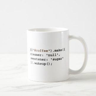 Dunkles und süßes Javascript Tasse