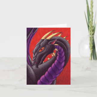 Dunkles Valentinsgruß notecard Feiertagskarte