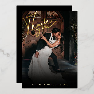 Dunkles verblasstes Foto Romantisches Schwarzes Da Folieneinladung