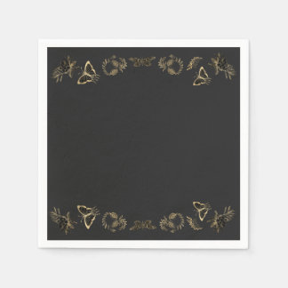 Dunkles Viktorianisches gotisches Halloween-Party Serviette