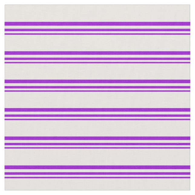 Dunkles Violett und weißes Linienmuster Stoff (Nahaufnahme)