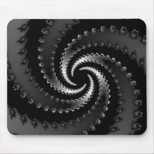 Dunkles Vortex-Fraktal Mousepad