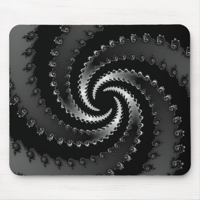 Dunkles Vortex-Fraktal Mousepad (Vorne)