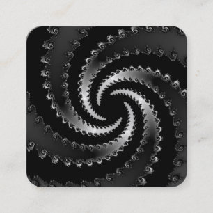 Dunkles Vortex-Fraktal Quadratische Visitenkarte