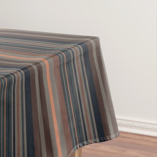Dunkles Waldstreifen-Design  Tischdecke (Beispiel)