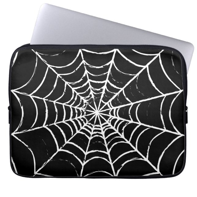 Dunkles Web Laptopschutzhülle (Vorderseite)