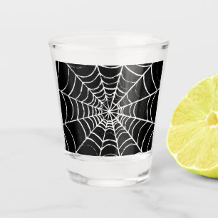 Dunkles Web Schnapsglas