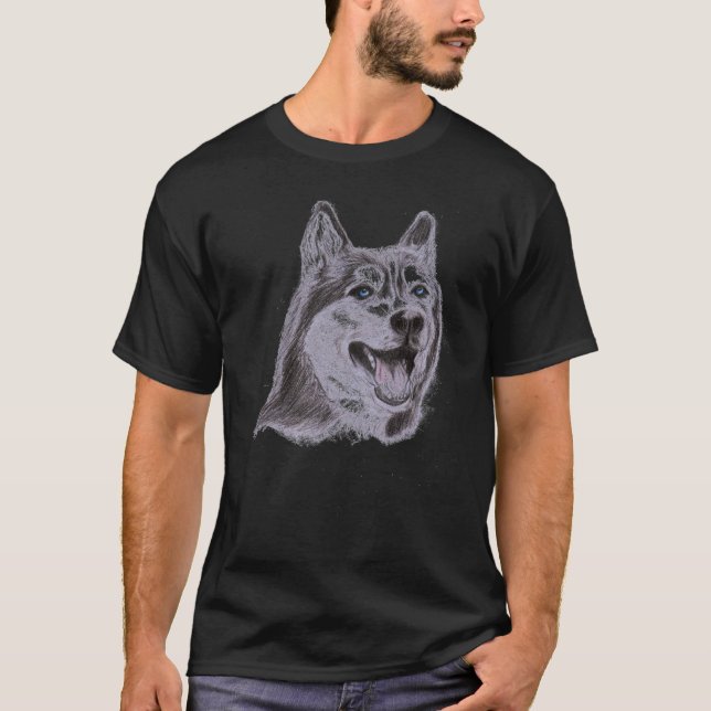 Dunkles Wolf-T-Shirt T-Shirt (Vorderseite)