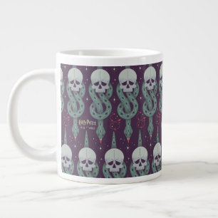 Dunkles Zeichen Geometrisches Symbolmuster Jumbo-Tasse