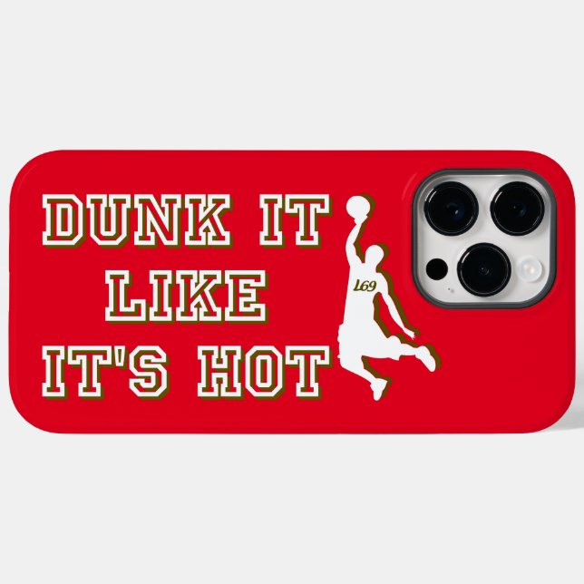 DUNKT ES, ALS WÜRDE ES HEISSER Basketball SEIN Case-Mate iPhone Hülle (Rückseite (Horizontal))