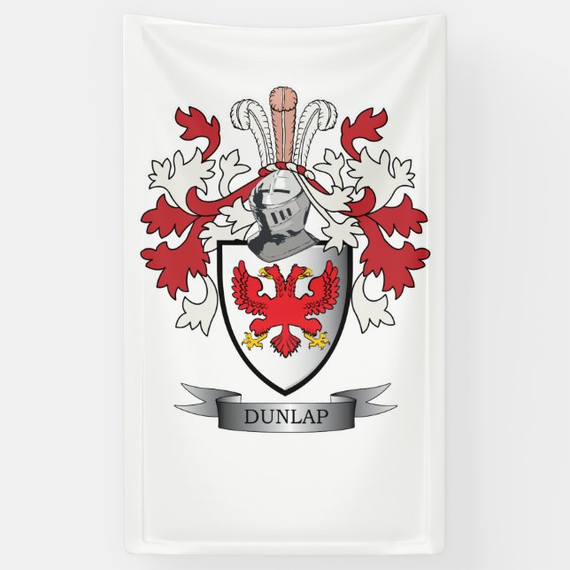 Dunlap Familienwappen-Wappen Banner (Vertikal)
