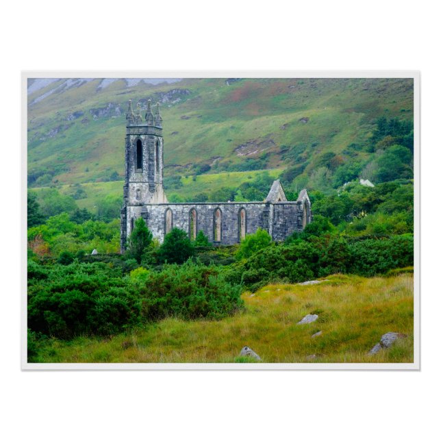 Dunlewey Church in the Irish Countryside Poster (Vorderseite)