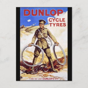 Dunlop Cycle Reifen Postkarte