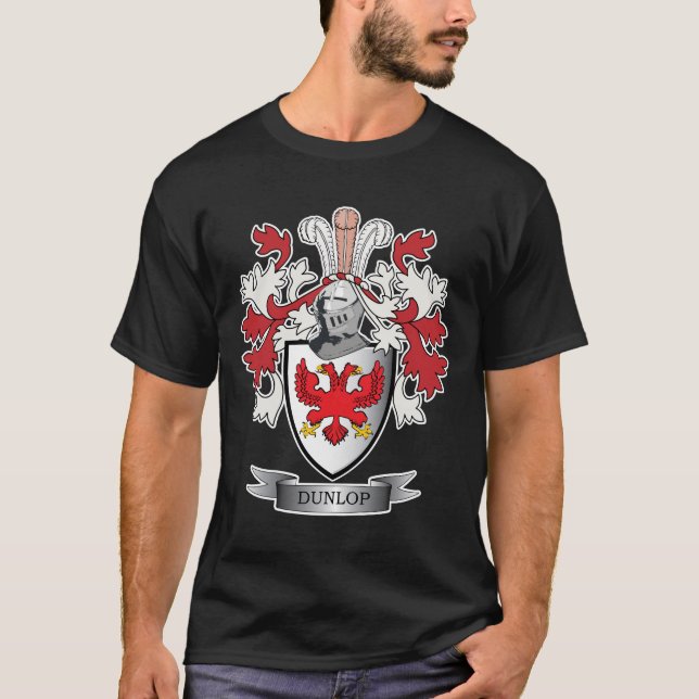 Dunlop Familienwappen-Wappen T-Shirt (Vorderseite)