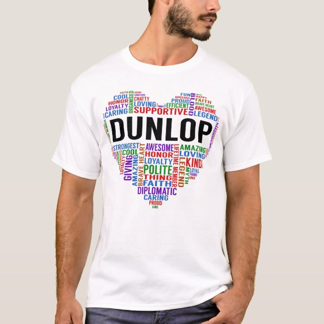 DUNLOP Legend Heart T-Shirt (Vorderseite)