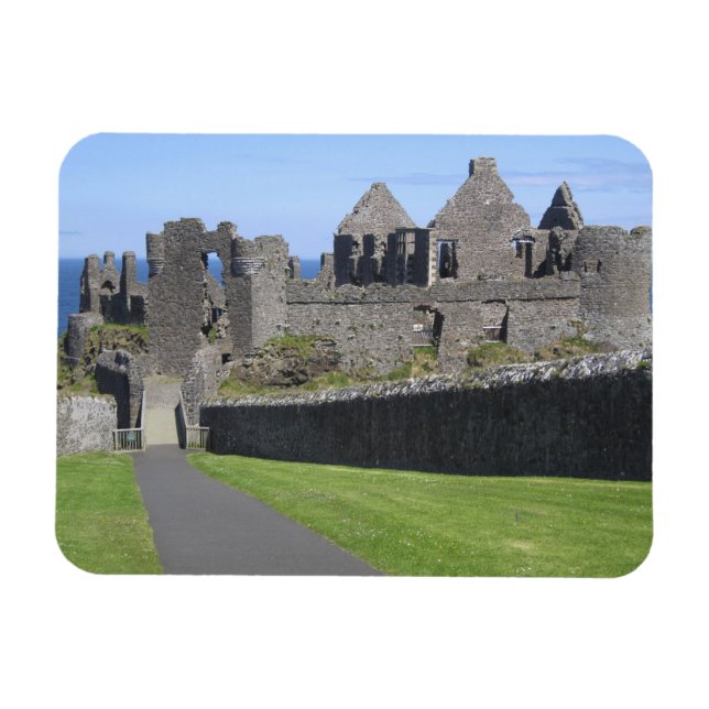 Dunluce Castle nahe Bushmills und Portrush, 2 Magnet (Horizontal)