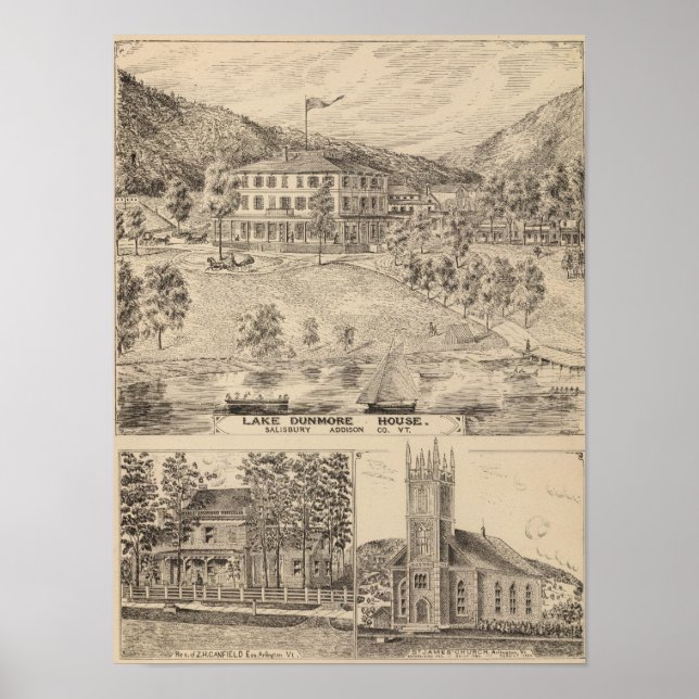 Dunmore House in Salisbury Poster (Vorne)