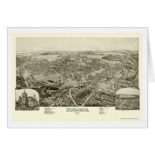 Dunmore, panoramische Karte PAs - 1892