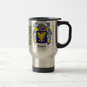 Dunn Familien-Wappen Reise-Tasse Reisebecher