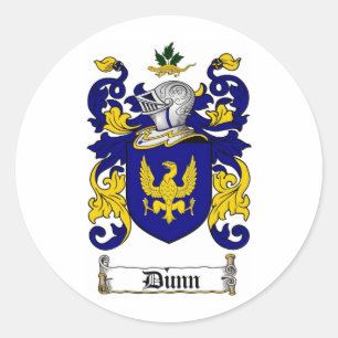 DUNN FAMILIENWAPPEN - DUNN WAPPEN RUNDER AUFKLEBER
