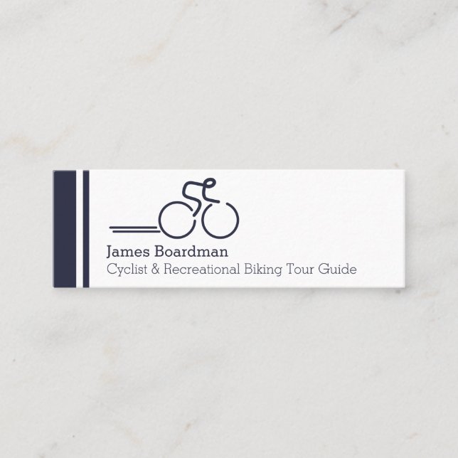 Dünne berufliche Zyklusführer-Geschäftskarten Mini Visitenkarte (Vorderseite)