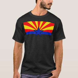 Dünne Blaue Linie Arizona Polizei Arizona Flagge A T-Shirt