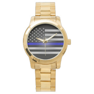DÜNNE BLAUE LINIE ARMBANDUHR
