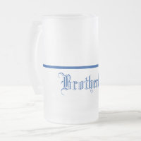 Dünne blaue Linie-Bruderschaft-Mattierte Tasse