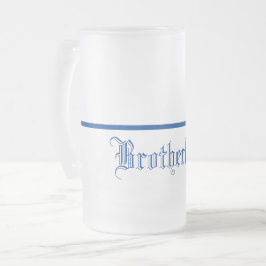 Dünne blaue Linie-Bruderschaft-Mattierte Tasse