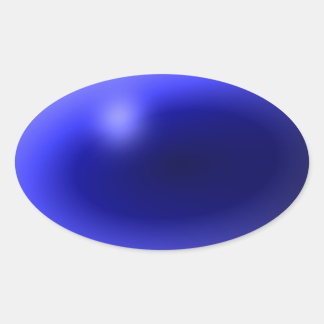 Dünne blaue Linie Eins-a-Kind Ovaler Aufkleber (Vorderseite)