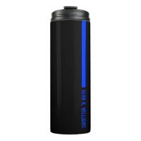 Dünne blaue Linie Ende mit einem individuellen