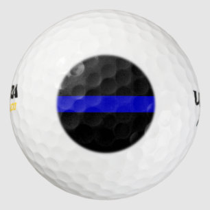 Dünne blaue Linie. Golfball