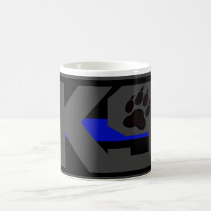 DÜNNE BLAUE LINIE K9 TASSE