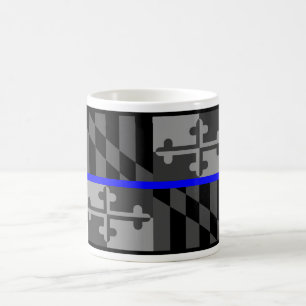 DÜNNE BLAUE LINIE KAFFEETASSE