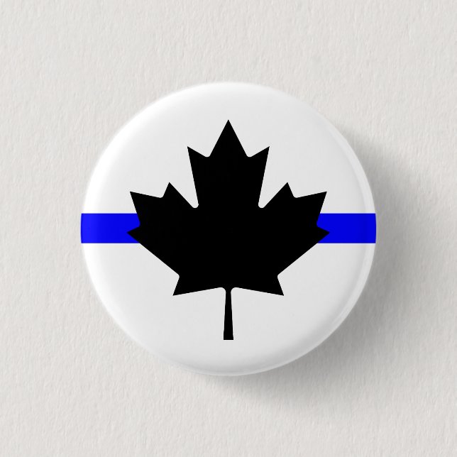 Dünne blaue Linie - kanadische Version Button (Vorderseite)