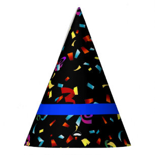 Dünne blaue Linie Polizei-Themed PartyConfetti Partyhütchen