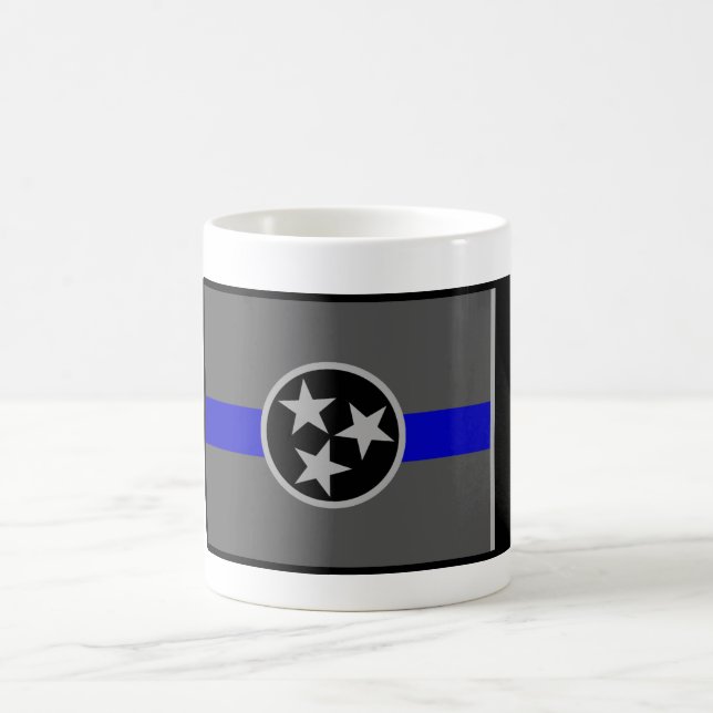 DÜNNE BLAUE LINIE TASSE (Mittel)