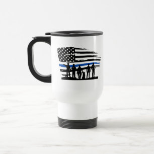 Dünne blaue Linie, USA-Polizeiunterstützung, USA-F Reisebecher