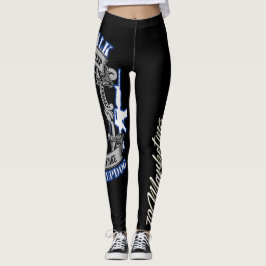 Dünne blaue Linie Workout-Leggingspolizei des Leggings