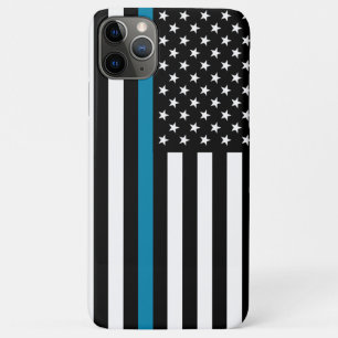 Dünne Blue Line-amerikanische Flagge Case-Mate iPhone Hülle
