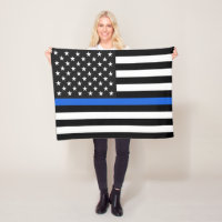 Dünne Blue Line-amerikanische Flagge