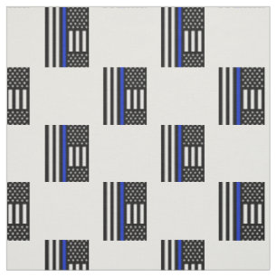 Dünne Blue Line-amerikanische Flagge Stoff