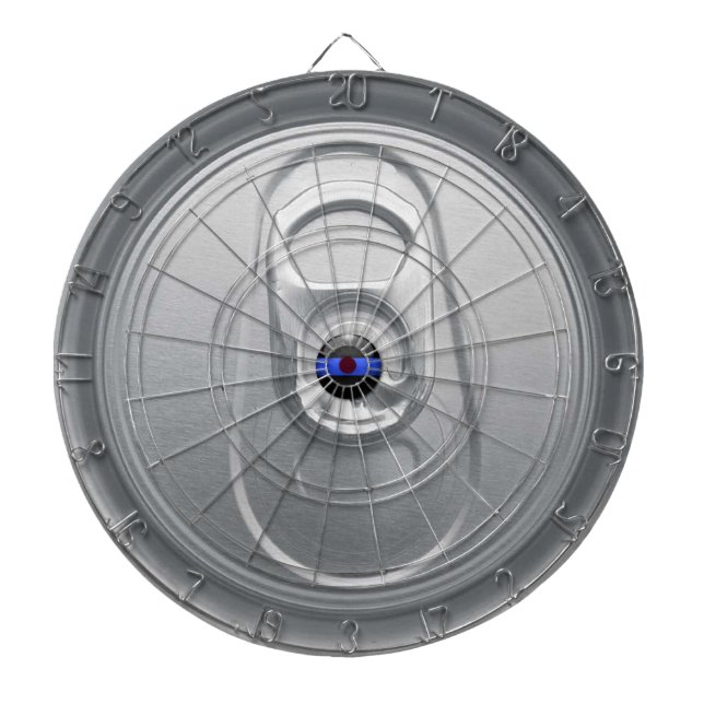 Dünne Blue Line-Bier-Dose Dartscheibe (vorne)