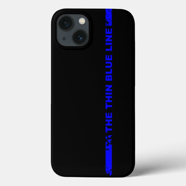 Dünne Blue Line Case-Mate iPhone Hülle (Rückseite)