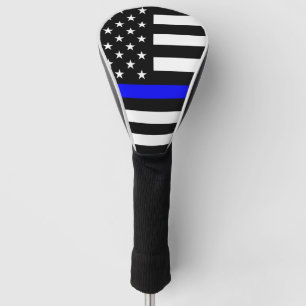 Dünne Blue Line kennzeichnen Golf Headcover